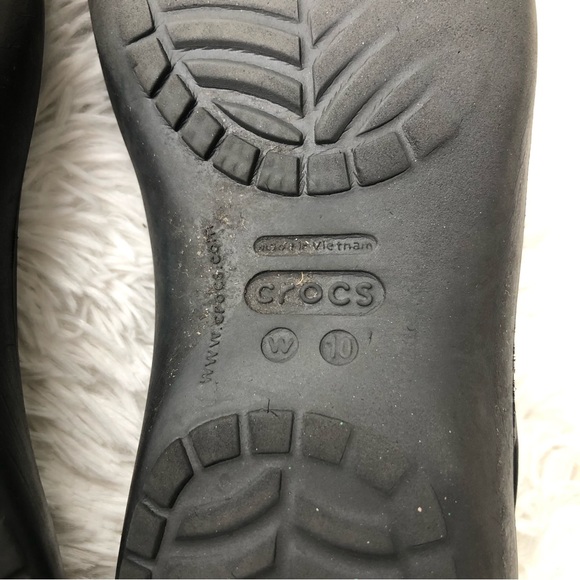 CROCS • Womens Comfort Shoe Kadee Slip On Ballet Flat in Black/ Size 10 - Picture 13 of 14